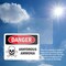Signmission Anhydrous Ammonia Danger Sign, Vinyl Decal, 10in W x 7in L, 2PK OS-2PACK-DS-D-710-L-1028 - alternate 3
